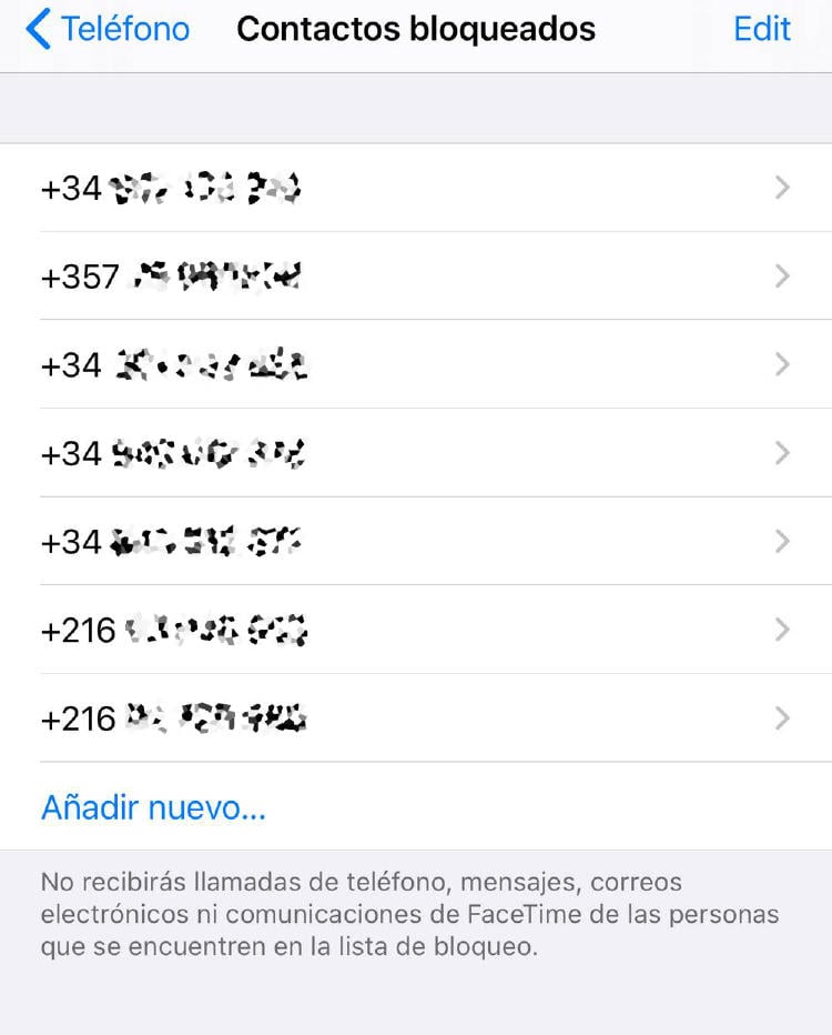 Bloquear llamadas en iPhone - 3