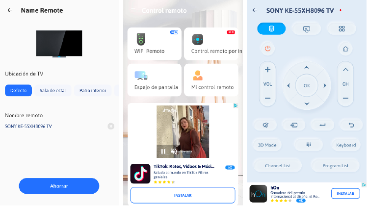 Mando a distancia para TV permite además reflejar tu móvil en la televisión. Mando a distancia para TV permite además reflejar tu móvil en la televisión.