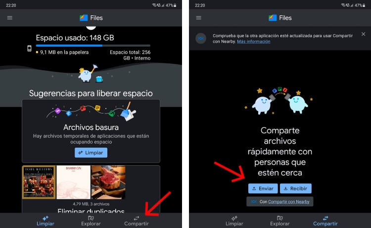 Compartir fotos de Android a Android. Compartir fotos de Android a Android.