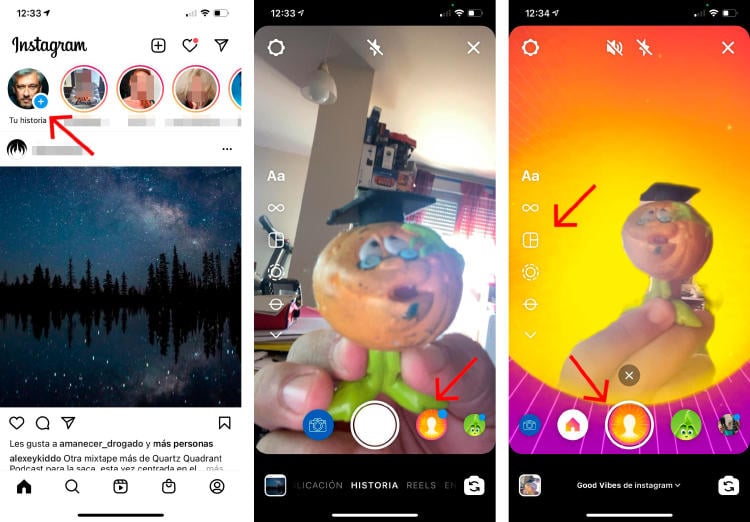 Cómo crear una nueva \"Storie\" de Instagram. Cómo crear una nueva \"Storie\" de Instagram.