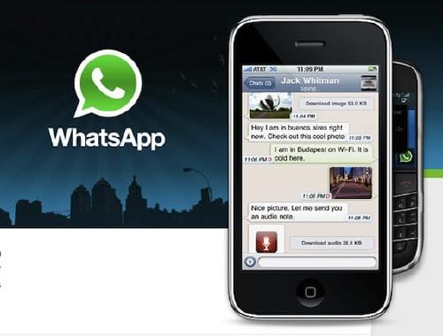 Primera versión de WhatsApp para el iPhone 3G.