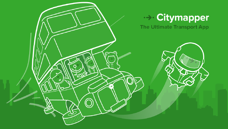 Citymapper para conocer el transporte de las ciudades.