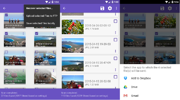 DiskDigger recupera tus fotos y las sube a tu almacenamiento en la nube DiskDigger recupera tus fotos y las sube a tu almacenamiento en la nube
