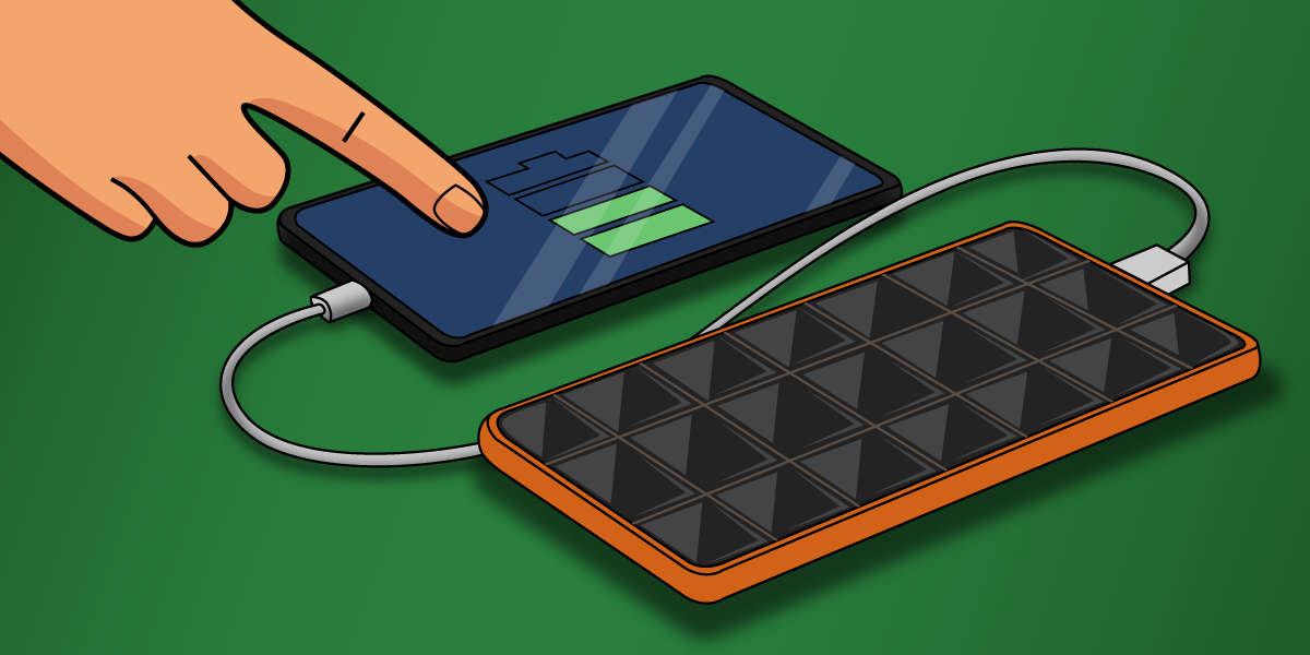 Esta batería portátil se alimenta de luz solar y puede cargar