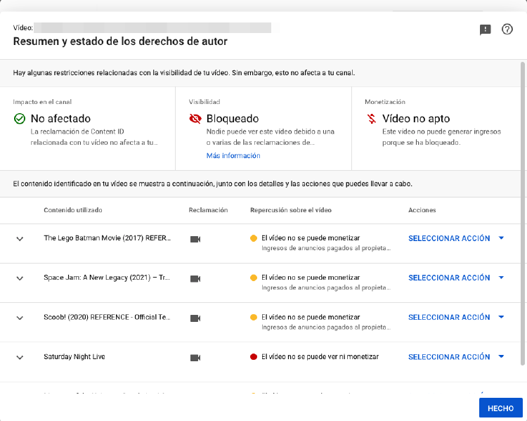 Ejemplo de vídeo limitado por los derechos de autor. Ejemplo de vídeo limitado por los derechos de autor.