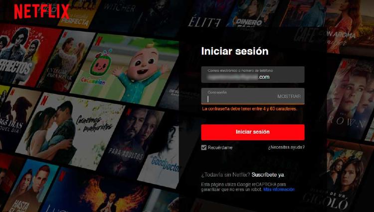 CONTRASEÑA NETFLIX