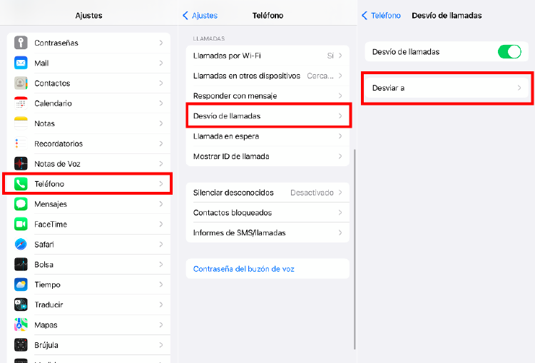 Desvia llamadas en tu teléfono iPhone en tres sencillos pasos.
