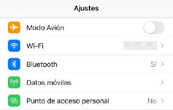 Ajustes iOS