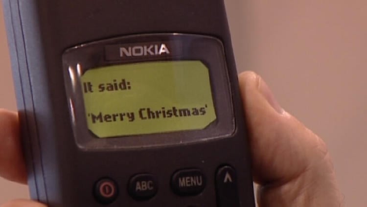 Primer SMS de la historia. Primer SMS de la historia.