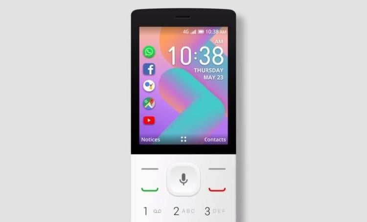 Móvil KaiOS con versión de WhatsApp. Móvil KaiOS con versión de WhatsApp.