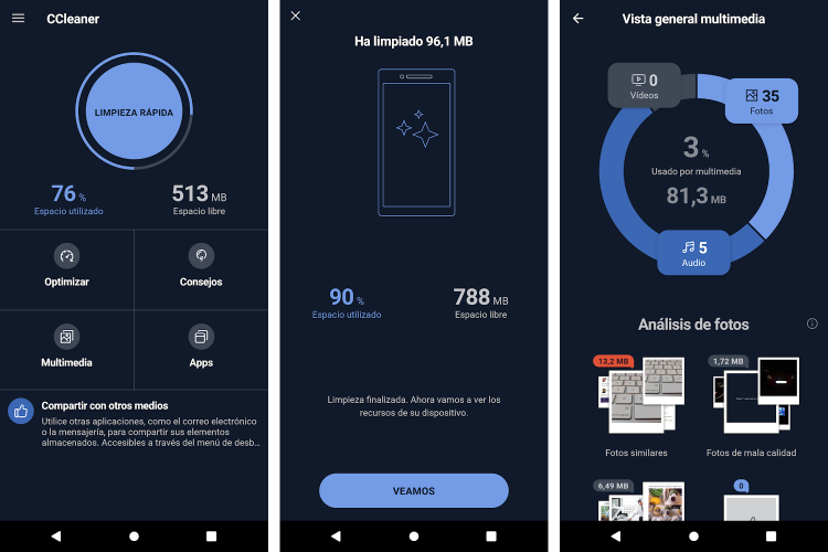 CCleaner para Android.