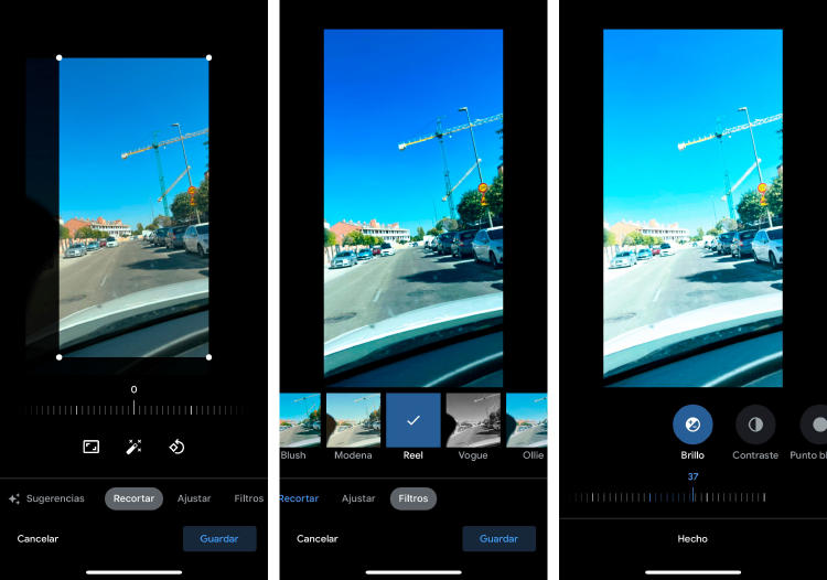 Editor de Google Fotos. Editor de Google Fotos.