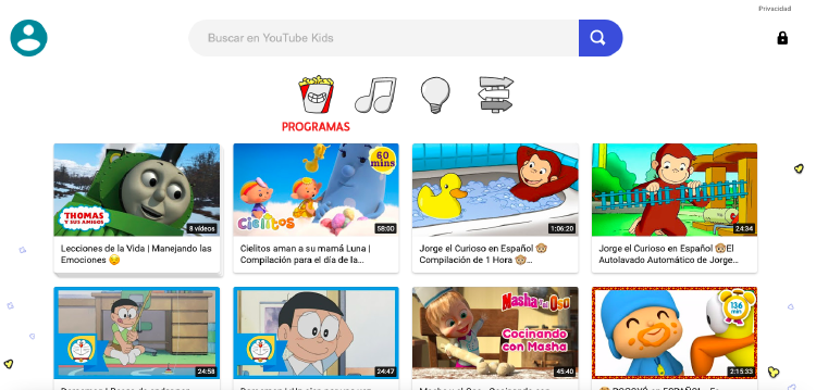 YouTube Kids permite a los padres tener un control más específico del contenido que visualizan sus hijos en internet.