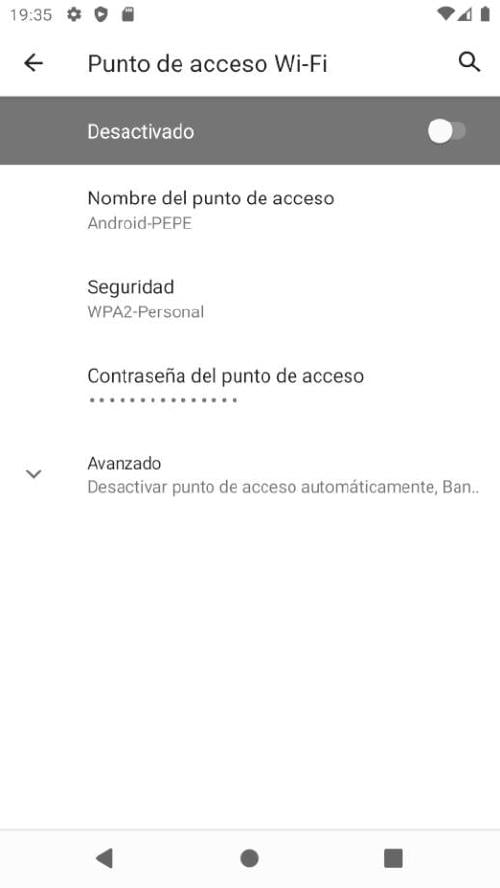 Compartir Internet movil Android - Configurar AP