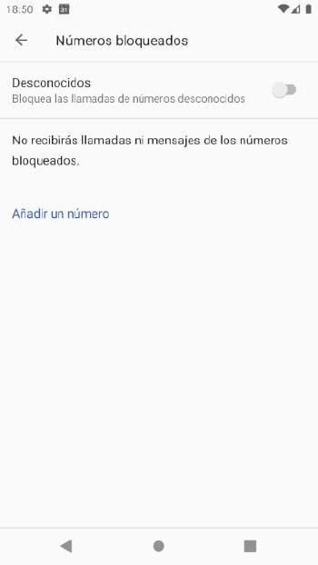 Bloquear números en Android - 2