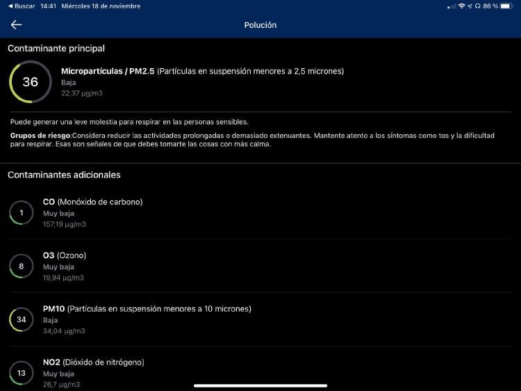 Aplicación The Weather Channel para iOS y Android.