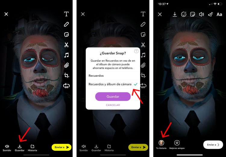 Cömo usar un filtro de Snapchat en Instagram. Cömo usar un filtro de Snapchat en Instagram.