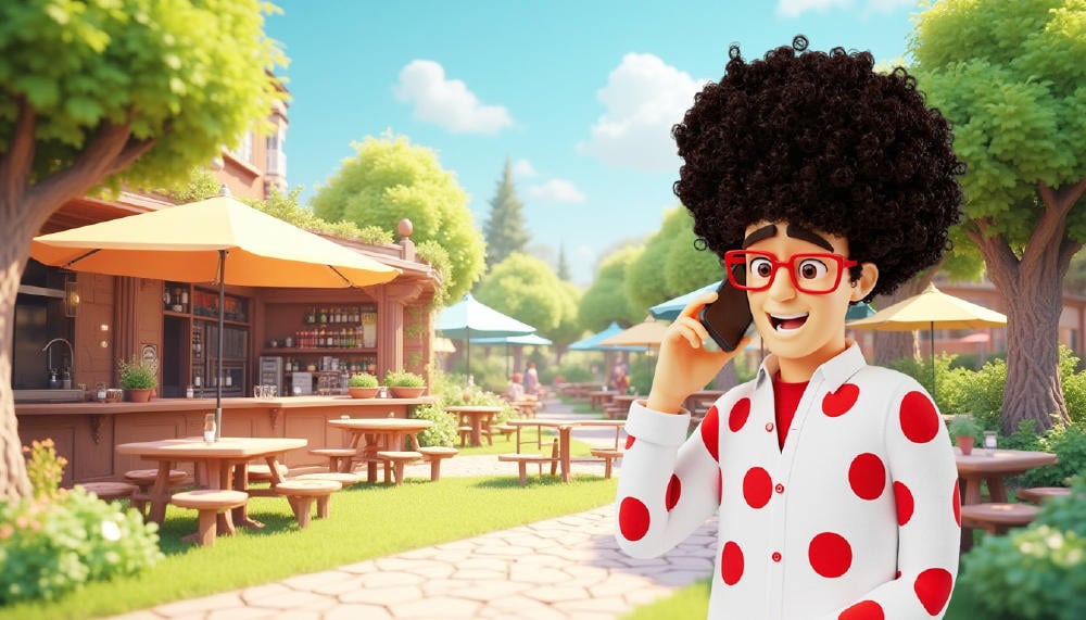 Pepe en un entorno veraniego emocionado con las nuevas tarifas