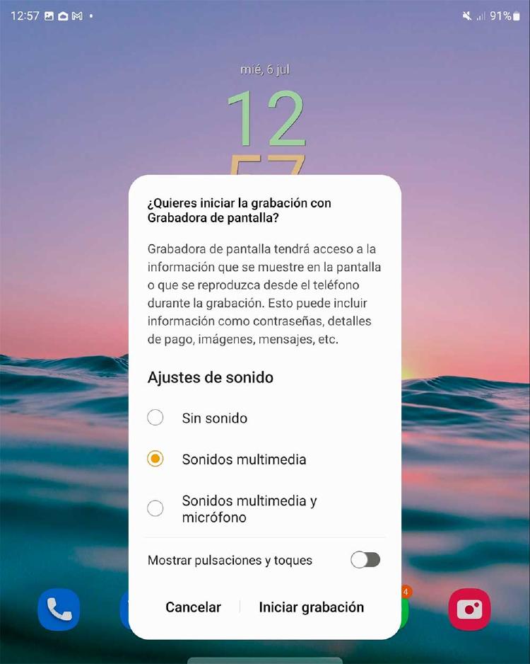 grabar pantalla movil grabar pantalla movil