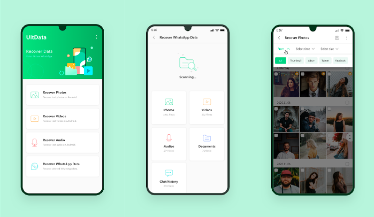 UltData te ayuda a recuperar aquellos fotografías borradas por error y ¡mucho más! UltData te ayuda a recuperar aquellos fotografías borradas por error y ¡mucho más!