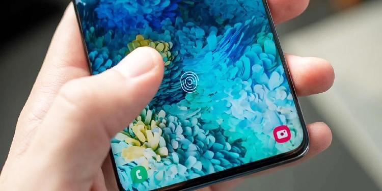 Smartphones con lectores de huellas bajo la pantalla. Smartphones con lectores de huellas bajo la pantalla.